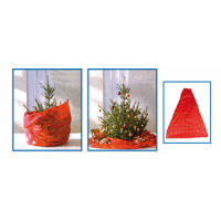 Vianočná deka pod stromček 3v1, červená HOME