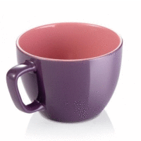 Veľký hrnček CREMA SHINE, lila TESCOMA