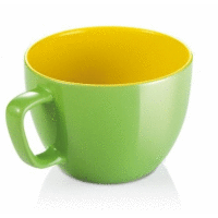 Veľký hrnček CREMA SHINE, zelená TESCOMA