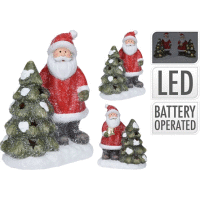 Santa 15cm s LED svetlom, 2 druhy