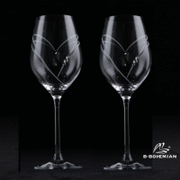 Detail - Poháre na víno SPARKLING HEARTS 470ml,2ks Poháre na víno SPARKLING HEARTS 470ml,2ks