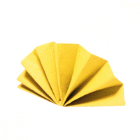 Obrúsky DekoStar 40 x 40 cm žlté [40 ks] GASTRO