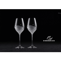 Detail - Poháre na víno WHITE DUST 360 ml 2 ks BBohemian crystal Poháre na víno WHITE DUST 360 ml 2 ks BBohemian crystal