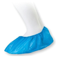 Jednorázové návleky na obuv modré 40 x 14 cm (CPE) [100 ks] HYG SAN