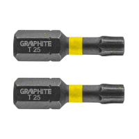 Nárazové bity TX25 x 25 mm, 2 ks.GRAPHITE