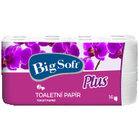 Toaletný papier BIG SOFT PLUS 16x160, 2-vrstv., 100% cell.