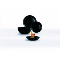 Jedálenský set Diwali čierny 19 ks LUMINARC