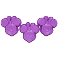 Sada 3 silikónových foriem Minnie Mouse Violet DISNEY