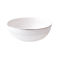 Porcelánová šalátová misa Aura Silver 20 cm AMBITION