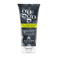 GOGO 2v1 energizing hair and body wash for men 200 ml KALLOS