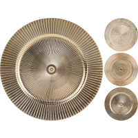 Dekoračný tanier 33cm GOLD 3 druhy