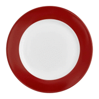 Plytký porcelánový tanier Aura Red 27 cm AMBITION
