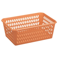 Košík XL 36,8x25,5x14,2 cm oranžový PLAST TEAM