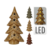 Vianočná dekorácia stromček LED 20cm 3 druhy