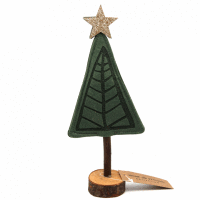Vianočná dekorácia stromček s hviezdou 27cm