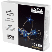 Svetelný reťazec-hviezdy modré 10 LED  WW 1,3 IP20 ENTAC