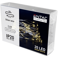 Drôtený reťazec 20 LED WW 1.1m IP20 ENTAC