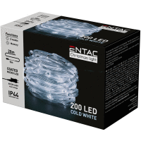 Svetelný reťazec 200 LED CW Micro 20m ENTAC