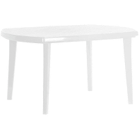 Stôl Elise biely plastový 137 x 90 x 73 cm CURVER