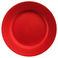 Klubový tanier 33cm červené trblietky AMBITION