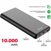 POWER LINE Power bank 10 000 mAh 20W PD black SWISSTEN