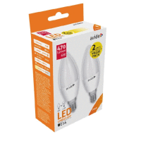 LED Candle 6W E14 NW Twin Pack (470lumen)2 kusy AVIDE