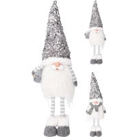 Škriatok s čiapkou 51cm SILVER 2 druhy