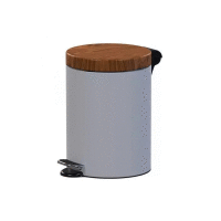 Nerezový kôš pedálový SHERWOOD biely SOFT 5L ALDA