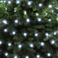 DOT LED svietiaci reťazec, studen biela, 200 LED