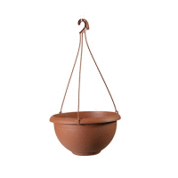 Kvetináč závesný TERRAE 25cm s vešiakom terakota
