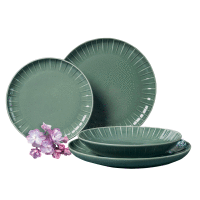 Obedová súprava Ligne zelená 18-dielna AMBITION