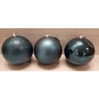 Vianočná guľa 18cm modrá 3 druhy