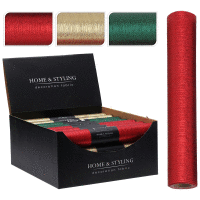 Dekoračný behúň 200x30cm 3 druhy RED/GREEN/GOLD