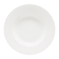 Hlboký porcelánový tanier GRID 23 cm biely AMBITION