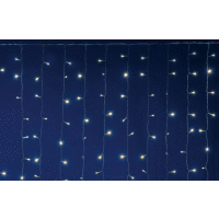 LED svetelný záves 2x3m 600LED teplá biela HOME