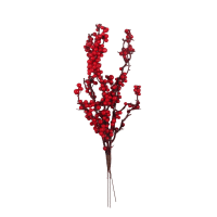 Vetva vianočná červené bobule 36cm