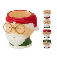 Sviečka SANTA 8cm, 4 druhy