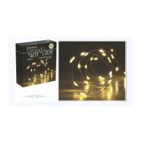 Detail - LED svetielka micro 80LED, 3,95m strieborný drôtik LED svetielka micro 80LED, 3,95m strieborný drôtik