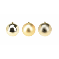 Detail - Vianočná guľa 18cm GOLD 3 druhy Vianočná guľa 18cm GOLD 3 druhy