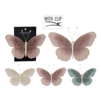 Motýľ na klipe 18x12cm 3 druhy