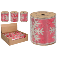 Dekoračná stuha 450x10cm RED-GOLD 3 druhy