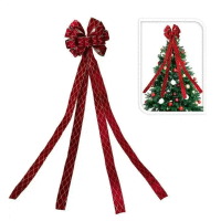 Mašľa na stromček 130x22cm RED