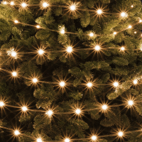 DOT LED svietiaci reťazec, teplá biela, 8 12prog. HOME