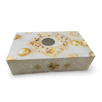 Krabička na zákusky Maxi s okienkom Medovníkový veniec 25x15x7cm ALVARAK