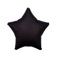 Fóliový balón hviezda čierna