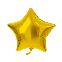 Fóliový balón hviezda zlatá