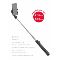 Selfie stick BLUETOOTH aluminium TRIPOD PRO SWISSTEN