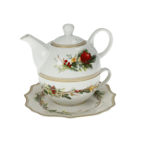 Porcelánový čajník so šálkou Carol