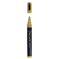 Stredný popisovač, šírka hrotu 2-6 mm, zlatá SECURIT