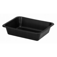 Miska zatavovacia 1D, čierna 227x178x50mm LITE 22g 50ks/bal